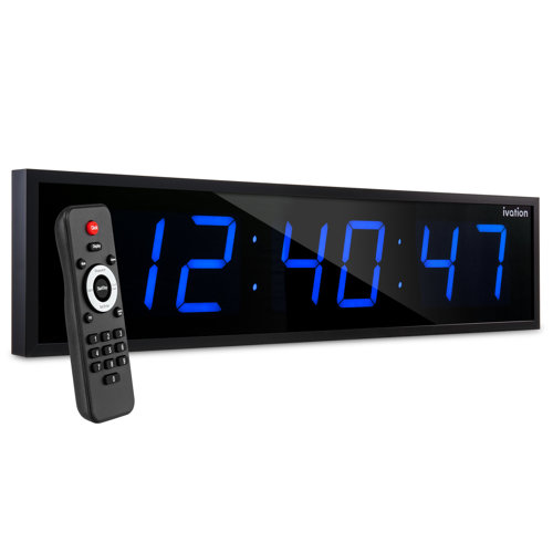 Ivation Digital LED Calendar Wall Clock & Reviews Wayfair